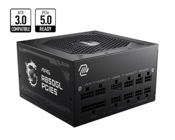  MSI Magenta  A850GL PCIE5 850W Up to 90% (80 Plus Gold) ATX Power Supply Unit 