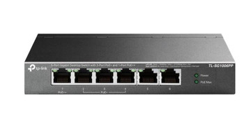  TP-LINK TL-SG1006PP 6-Port Gigabit Desktop Switch with 3-Port PoE+ and 1-Port PoE++ 