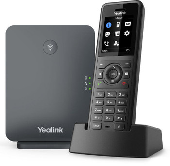 YEALINK W77P High-Performance IP DECT Solution including W57R Rugged Handset And W70B Base Station, Up To 20 Simultaneous Calls