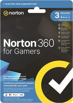  NORTON 360 For Gamers Empower 50GB AU 1 User 3 Devices OEM  ESD Keys via Email 