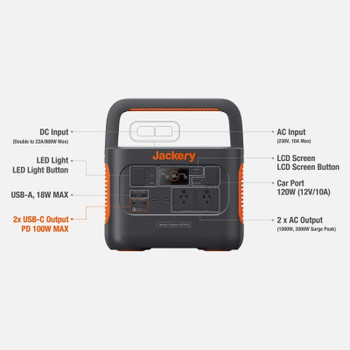  JACKERY Explorer 1000Wh Pro Portable Power Station 