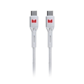  MONSTER USB-C to USB-C Braided Cable - White 1.2m 