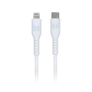  MONSTER Lightning to USB-C Thermo Plastic Elastometer Cable - White 1.2m 