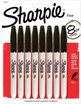  SHARPIE RetrPen 0.7 Black Pack of 8 