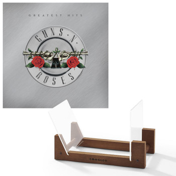 UNIVERSAL MUSIC Guns N Roses Greatest Hits - Double Vinyl Album & Crosley Record Storage Display lay Stand 