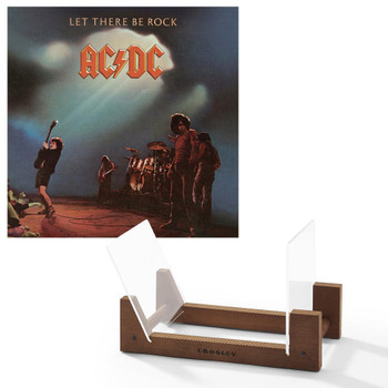 Sony Music Ac/Dc Let There Be Rock Vinyl Album & Crosley Record Storage Display lay Stand 