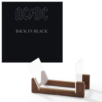 Sony Music Ac/Dc Back In Black Vinyl Album & Crosley Record Storage Display lay Stand