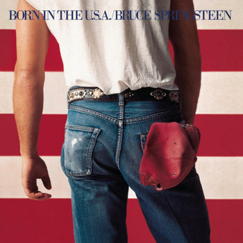 Sony Music Bruce Springsteen Born In The U.S.A Vinyl Album & Crosley Record Storage Display lay Stand