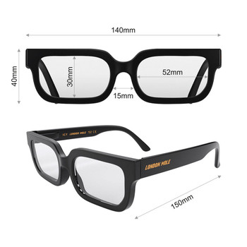  London Mole Icy Blue Blocker Glasses Matte Black 