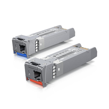 UBIQUITI UniFi 20 Pack,10 Gbps Bidirectional Single-Mode Optical Module, 10 Gbps Throughput, Simplex LC Connector, Up to 10 km