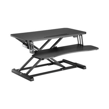 BRATECK COST-EFFECTIVE ELECTRIC X-LIFT DESK CONVERTER 615x800x156~480mm up to 20kg