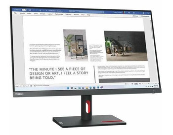  LENOVO ThinkVision S27i-30 27' FHD FreeSync LED IPS Monitor 1920x1080 4ms 16:9 Tilt Adjustment VGA HDMI 3.5mm Out VESA Frameless 3yrs ~62AFKAR2AU 