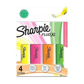  SHARPIE Hiltr Fluo XL  Assorted   Pack of 4  Box of 12 