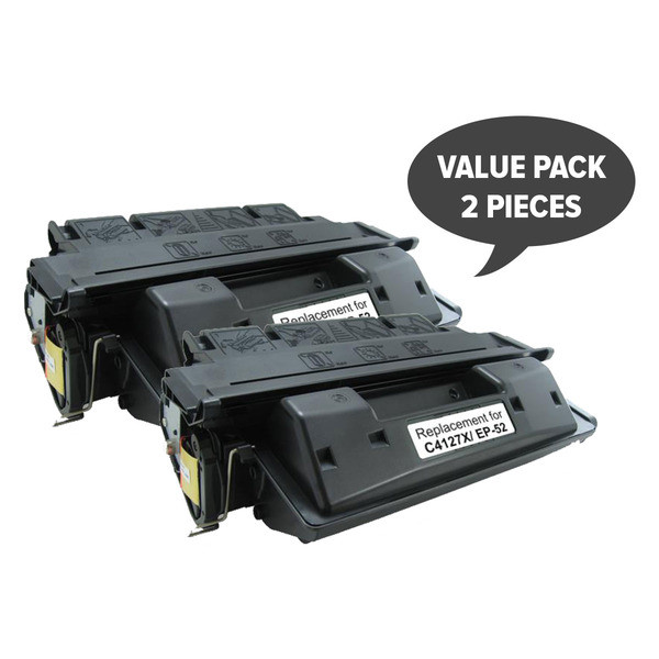 HP Compatible 2 x EP-52 C4127X 27X Premium Generic Toner