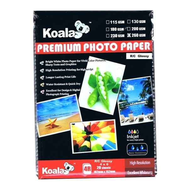 260g A6 RC Gloss Photo 20 Sheets