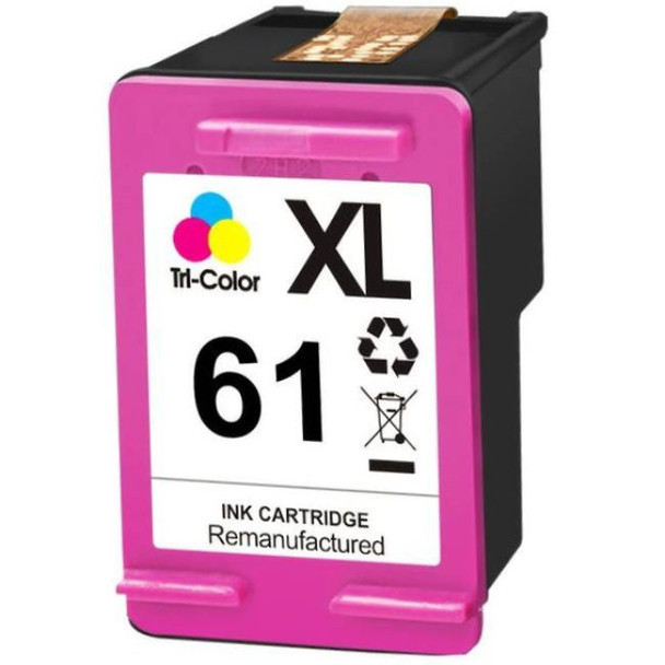 HP Compatible 61XL Color Remanufactured Inkjet Cartridge New Chip