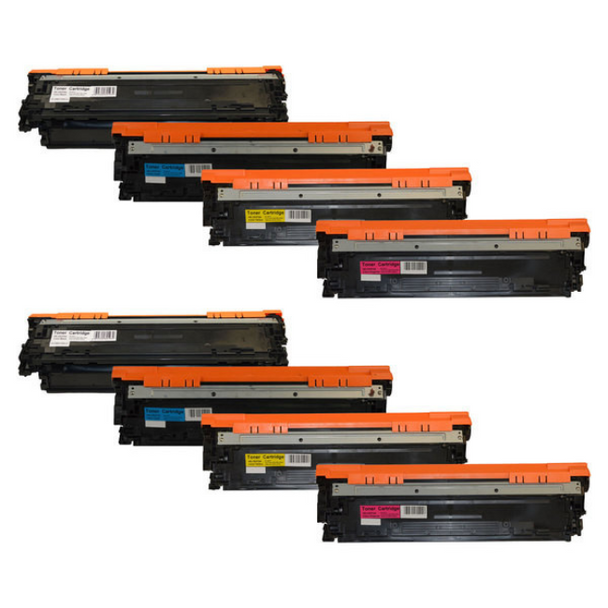 HP Compatible CE270B 650A Series Cartridge 322 Premium Generic Toner Set x 2
