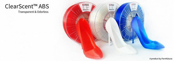 ClearScent ABS 1.75mm Transparent Dark Blue 750 gram 3D Printer Filament