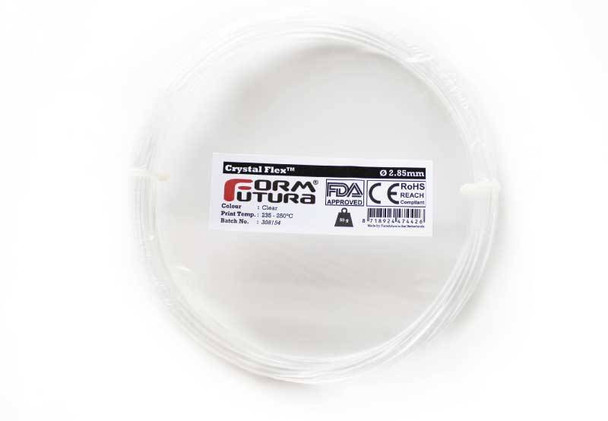 SBC Flexi Filament Crystal Flex 2.85mm Clear 50 gram 3D Printer Filament