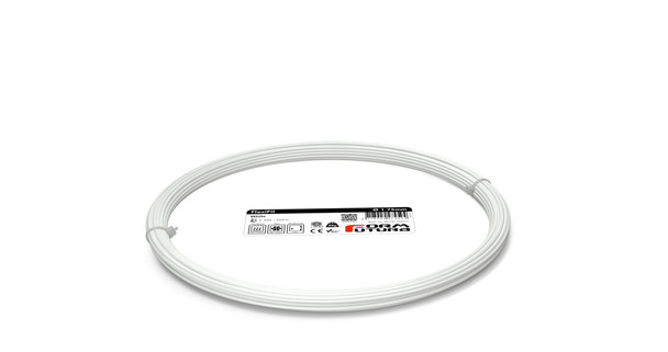 TPC Filament FlexiFil 1.75mm White 50 gram 3D Printer Filament (175FLEX-WHITE-0050)