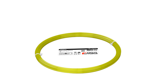 PETG Filament HDglass 1.75mm Fluor Yellow Stained 50 gram 3D Printer Filament (175HDGLA-FLYLST-0050)