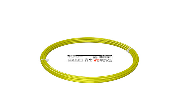 PETG Filament HDglass 2.85mm Fluor Yellow Stained 50 gram 3D Printer Filament (285HDGLA-FLYLST-0050)