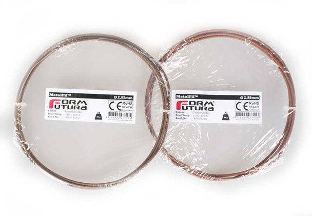 Copper-filled PLA based filament MetalFil 1.75mm Classic Copper 50 gram 3D Printer Filament