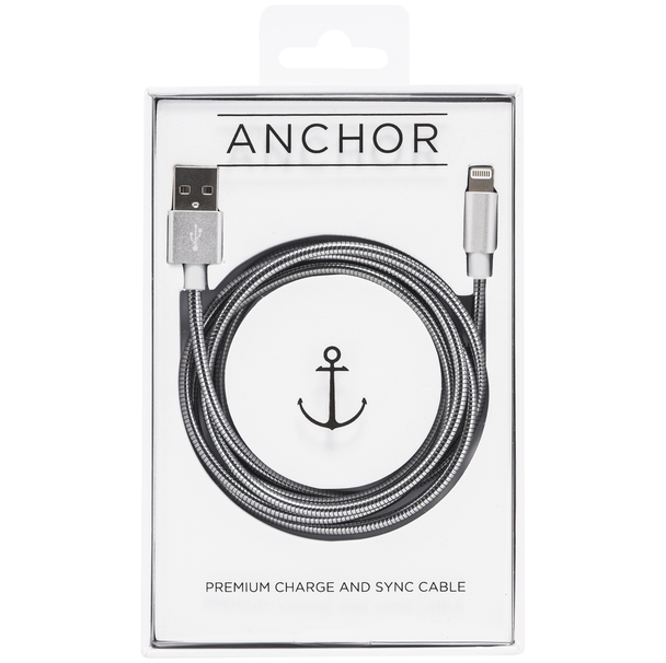 Ever Cable Stainless Steel USB Fast Charging for all iPhone devices 5 and above