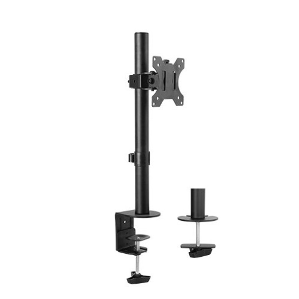 Brateck Single Screen Monitor Stand Economical Articulating Steel Monitor Arm Fit Most 13'-32' LCD monitors, Up to 8kg per screen