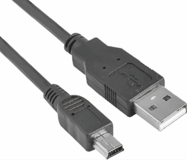 ASTROTEK USB 2.0 Cable 30cm - Type A Male to Mini B 5 pins Male Black Colour RoHS - L-CBAT-USB-A-MINI-0.3M shop at AUSTiC 3D Shop