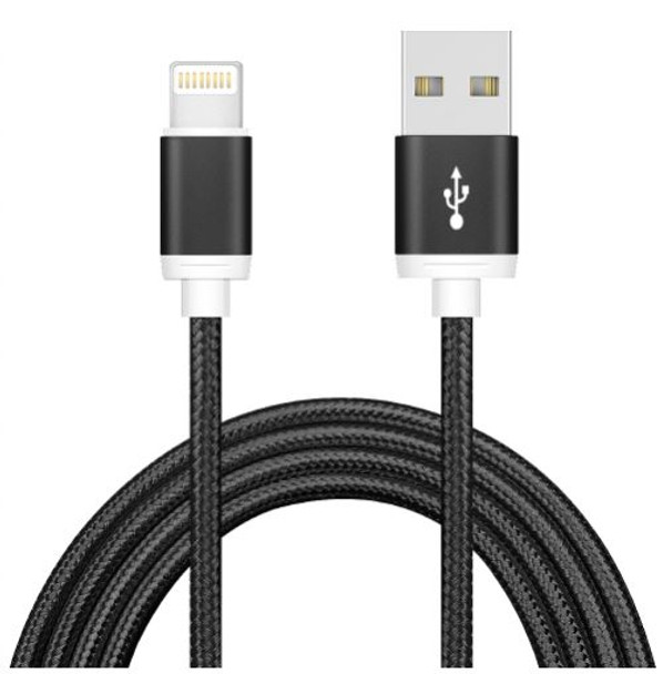 ASTROTEK 1m USB Lightning Data Sync Charger Black Cable for iPhone 7S 7 Plus 6S 6 Plus 5 5S iPad Air Mini iPod - L-CBAT-USBLIGHTNINGB-1 shop at AUSTiC 3D Shop