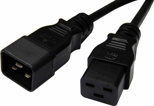 8WARE Power Cable Extension 2m IEC-C19 to IEC-C20 Male to Female - L-CB8W-RC-3084-020 at AUSTiC 3D Shop