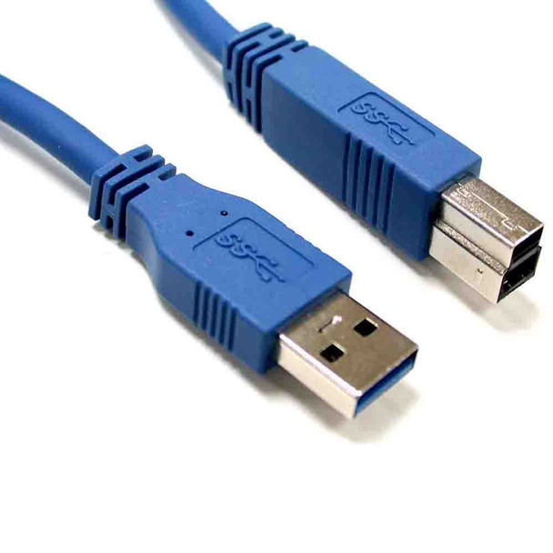 8WARE USB 3.0 Cable 1m A to B Male to Male Blue - L-CB8W-UC-3001AB at AUSTiC 3D Shop