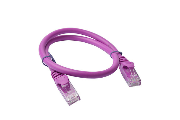 8WARE Cat6a UTP Ethernet Cable 25cm Snagless Purple - L-CB8W-PL6A-0.25PUR at AUSTiC 3D Shop