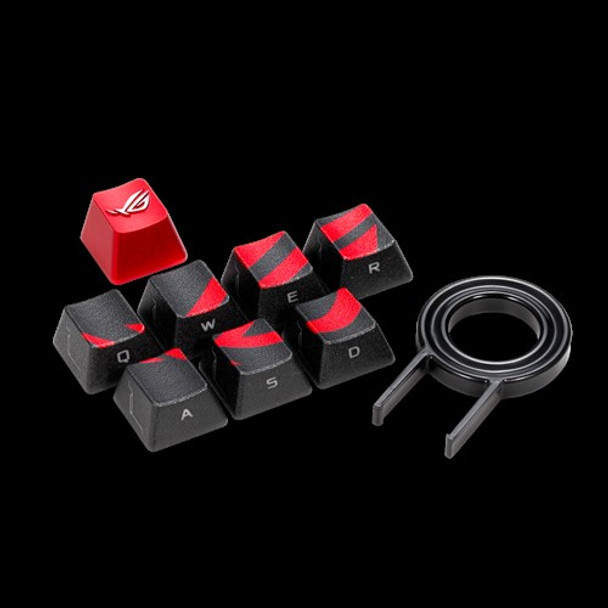 ASUS AC02 ROG GAMING KEYCAP SET Premium Textured Side-Lit Design for FPS/MOBA Keys