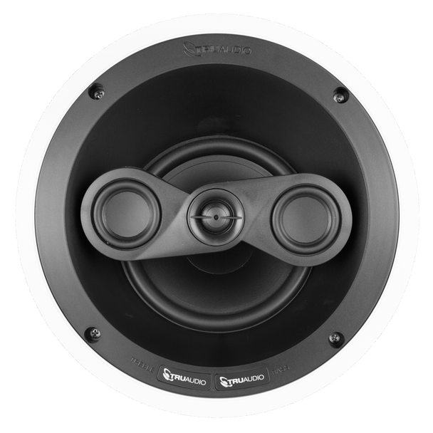 TRUAUDIO In-ceiling home theater LCr, 6 1/2' poly woofer, dual 2' poly midranges, 3/4' silk dome swivel tweet