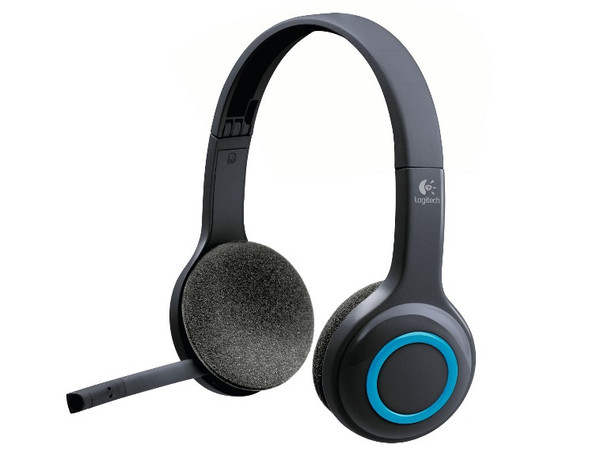 LOGITECH H600 Wireless Headset with Noise Canceling Microphone Tiny Nano Receiver 6hrs rechargeable battery Adjustable headband & ear cups