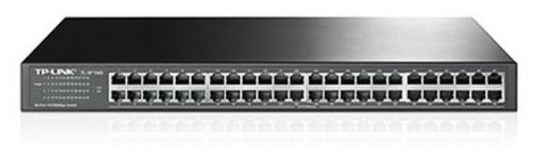 TP-LINK TL-SF1048 48-Port 10/100Mbps Rackmount Switch energy-efficient Supports MAC 19-inch rack-mountable steel case 100% Data filtering