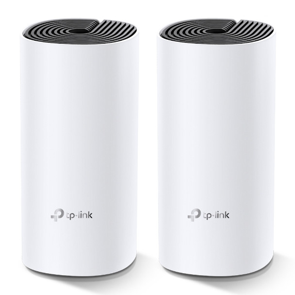 TP-LINK Deco M4 (2-pack) AC1200 Whole Home Mesh Wi-Fi System.  ~260sqm Coverage, Up to 100 Devices, Parental Control