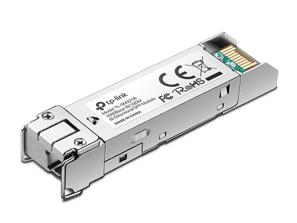 TP-LINK 1000Base-BX WDM Bi-Directional SFP Module (TL-SM321B-2) TX: 1310 nm, RX: 1550 nm, Max. Cable Length 10 KM