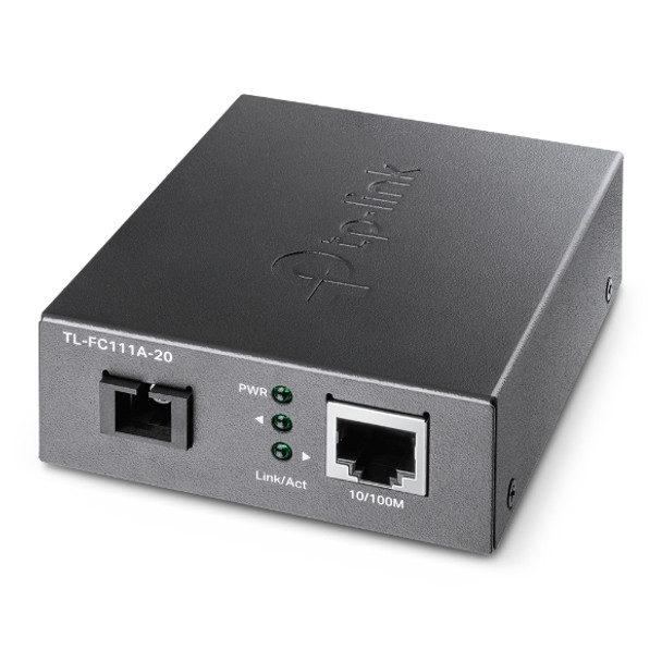 TP-LINK TL-FC111A-20 10/100 Mbps WDM Media Converter - IEEE 802.3u 1550nm 20KM (Compatible with TL-FC111B-20)