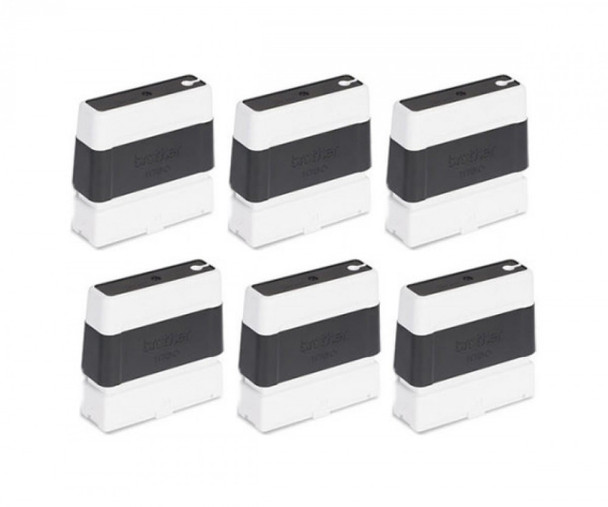 BROTHER 14X38MMBlack Stamp 1 box 6 stamps/4 parts stamp