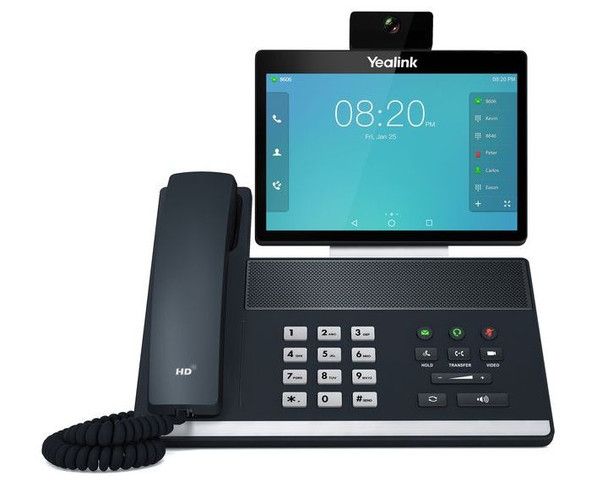 YEALINK TEAMS-VP59 16 Line IP Full-HD Video Phone, 8' 1280 x 800 colour touch screen, HD voice, Dual Gig Ports, Bluetooth, WiFi, USB, HDMI,