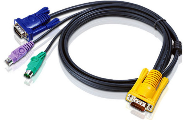 ATEN KVM Cable 1.2m with VGA & PS/2 to 3in1 SPHD to suit CS7xE, CS13xx, CS17xxA, CS17xxi, CL5xxx, CL10xx, KL91xx, KN91xx