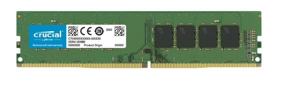 MICRON (CRUCIAL) 8GB (1x8GB) DDR4 UDIMM 3200MHz CL22 Dual Ranked x8 Single Stick Desktop PC Memory RAM