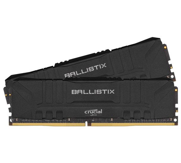 MICRON (CRUCIAL) Ballistix 32GB (2x16GB) DDR4 UDIMM 3600MHz CL16 Black Aluminum Heat Spreader Intel XMP2.0 AMD Ryzen Desktop PC Gaming Memory