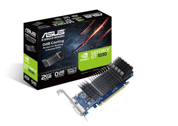 ASUS nVidia GT1030-SL-2G-BRK PCIe Card GDDR5 8K 7680x4320 1xHDMI 1xDVI 1455/1354 MHz - L-VCA-GT1030-SL-2G-BRK shop at AUSTiC 3D Shop