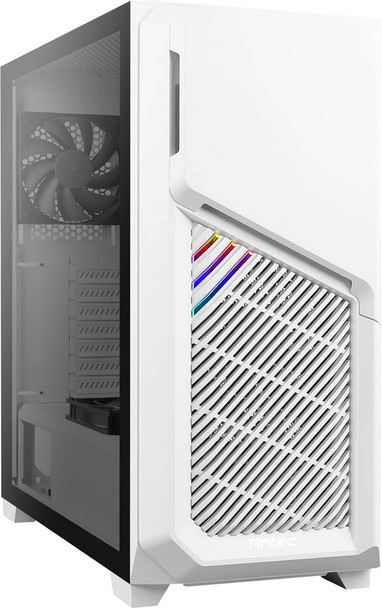 ANTEC DP502 FLUX White High Airflow, ATX, Tempered Glass with 3x Fans in Front, 1x Rear, 1x PSU Shell Reverse Fan blade Gaming Case - L-CAA-DP502-FLUX-WH shop at AUSTiC 3D Shop