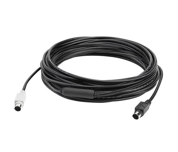 LOGITECH GROUP 10m Extender Cable Mini-DIN-6 Connection to increase the distance from the hub to the camera or speakerphone for Large Conference Room - L-VILT-GROUP10M shop at AUSTiC 3D Shop