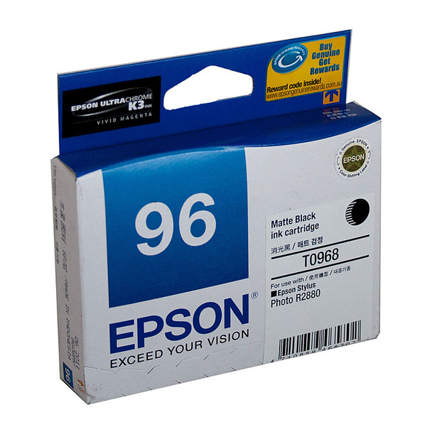 EPSON T0968 Matte Black Ink Cartridge